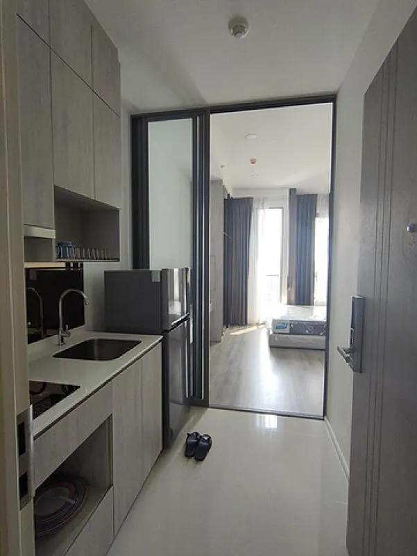 Beautiful rental room, fully furnished, ready to move in at Miti Chiva Kasetsart, 1 bedroom 23.43 sq m. Drag your bags in.