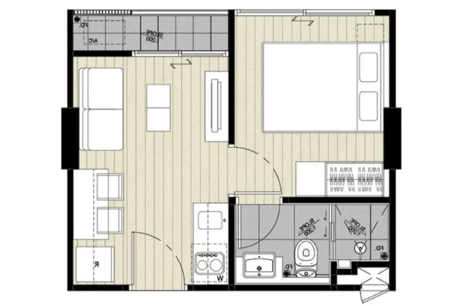 ขาย/เช่า คอนโด FELIC CONDO ลาดพร้าว-วังหิน79 ชั้น 5 เฟอร์ครบ แต่งครบ บอกเลยว่าต้องมาซื้อเลย