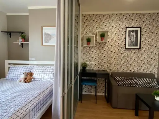 For rent Lumpini Ville Prachachuen-Phongphet 2 Nice dressing room attach all wallpapers Get the lowest price. Book now