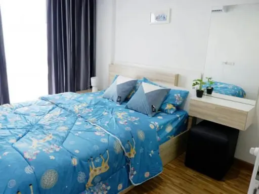 For Rent The Iris Bangyai ห้องแต่งสวย โทนสีขาว สบายตาสุดๆ ให้ฟิลเหมือนอยู่บ้าน สวยขนาดนี้จองด่วนๆ