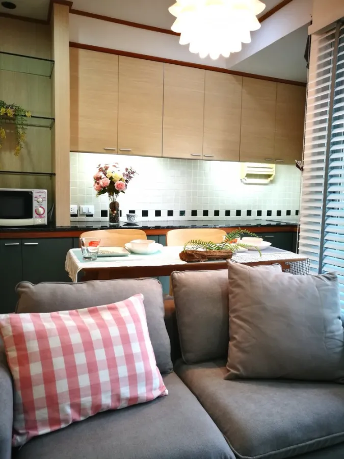 Condo for rent, Baan Kasemsan 1, complete electrical appliances, convenient to travel, do not miss