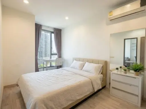 ให้เช่า Ideo Mobi Sukhumvit 1 ห้องนอน 1 ห้องน้ำ มาพร้อมเฟอร์นิเจอร์ครบครัน ดีแบบนี้ห้ามพลาด