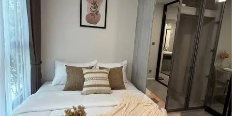 For rent condo Atmoz Tropicana Bangna ห้องแต่งน่ายอู่ เฟอร์ เครื่องใช้ไฟฟ้าครบ รีบมาจองก่อนพลาดโอกาส