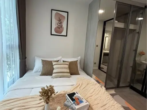 For rent condo Atmoz Tropicana Bangna ห้องแต่งน่ายอู่ เฟอร์ เครื่องใช้ไฟฟ้าครบ รีบมาจองก่อนพลาดโอกาส