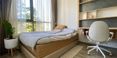 ขาย ให้เช่า มิติ ชีวา เกษตร สเตชั่น Fully Furnished ตกแต่งสไตล์ญี่ปุ่น มีห้องทาทามิ ตู้เก็บของ ชั้นวางของแน่นๆ เหมาะกับคนของเยอะ ห้ามพลาด