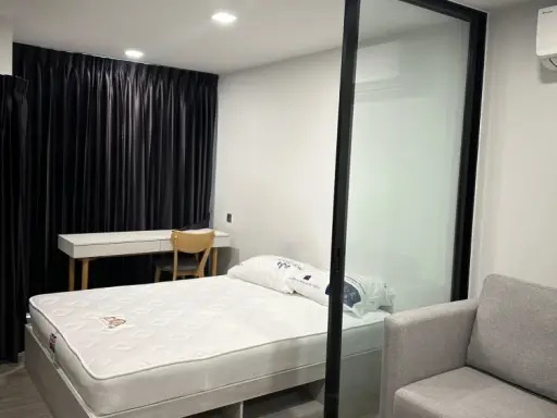 For rent: Kave Seed Kaset, 2nd floor, fully furnished room, nice to live in. If interested, hurry and reserve now. Don't miss out. Hurry!
