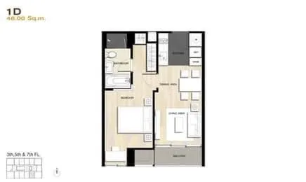 Condo for rent, Via 31, pool view, corner room, fully furnished, very beautiful room, ready to move in