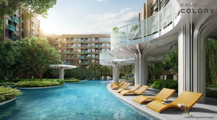 ขายดาวน์ เคฟ ทาวน์ โคโลนี ตึก D ชั้น 2 วิวสระว่ายน้ำ บรรยากาศดี พร้อมเฟอร์ จองเลย อย่ารอช้า!!