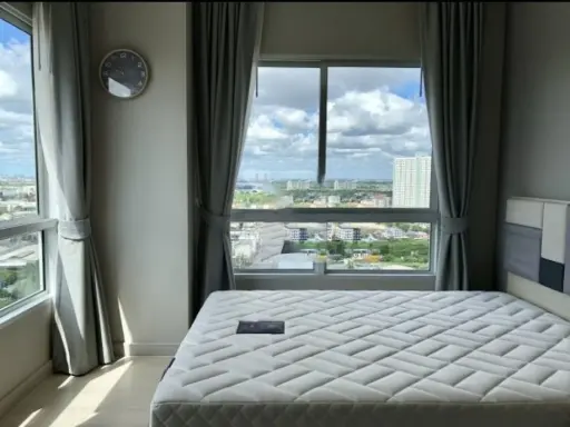 Urgent sale!! Condo Niche ID Pakkred Station, corner room, city view / river, fully furnished, ready to move in, don't miss it!!