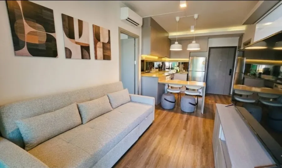 Condo for rent, Ideo Sukhumvit 93, corner unit, quiet, private, beautiful city view, fully furnished, beautifully decorated, ready to move in.