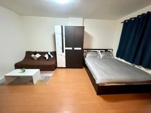 For rent, Lumpini Township, Rangsit, Khlong 1, 4th floor, fully furnished room, ready to move in. Hurry up and book now. Don't miss it.