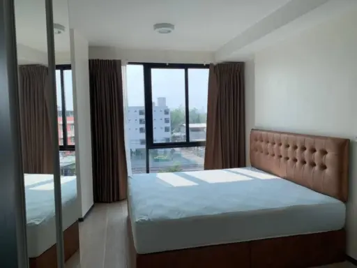 Condo for rent, My story Ladprao 71, room width 40 sq m., KING SIZE bed, comfortable bed, can't be reserved, urgently