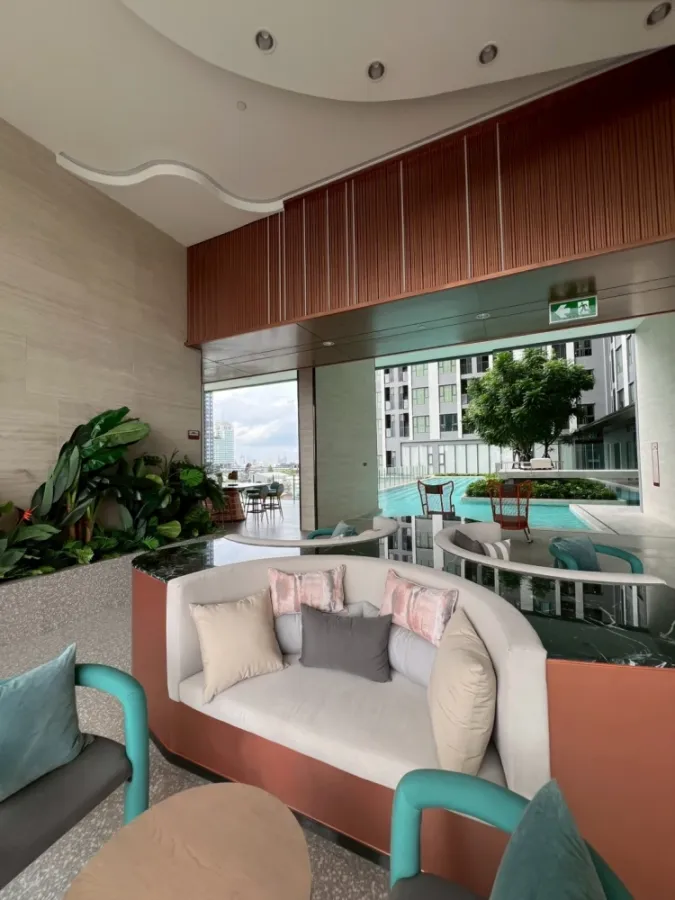For rent, Aspire Sukhumvit - Rama 4, river view.