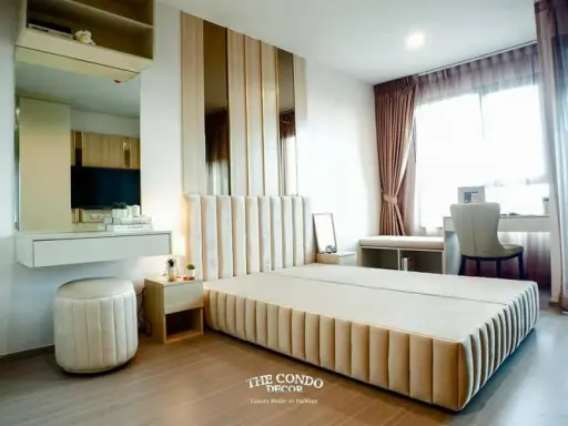 For rent Life Ladprao, beautiful room, good looking, very classy The interior is completely renovated, 14th floor, ready to move in. Book now. Hurry up.