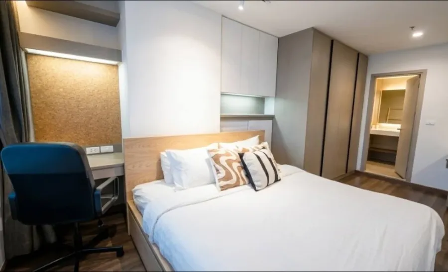 Condo for rent, Ideo Sukhumvit 93, corner unit, quiet, private, beautiful city view, fully furnished, beautifully decorated, ready to move in.