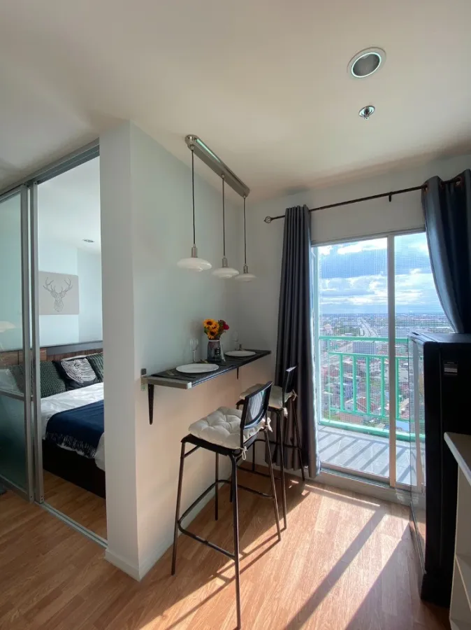 For sale Lumpini Ville Nakhon In-River View, river view, nice room, fully furnished, affordable price, book now, don't delay.