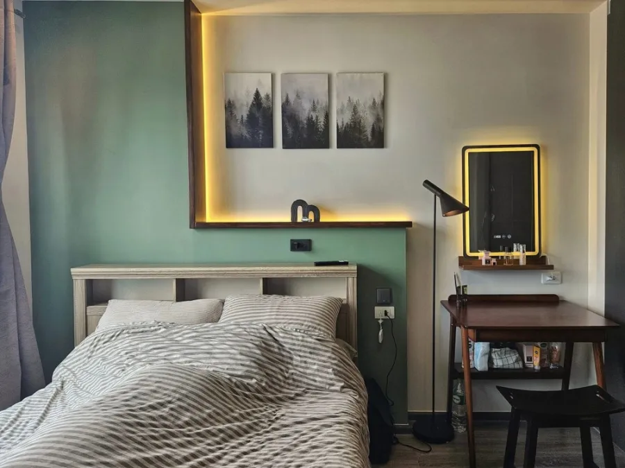 Condo for rent IDEO Chula-Samyan. The room is well decorated, nice to live in, beautiful view, just carry your bags and move in.