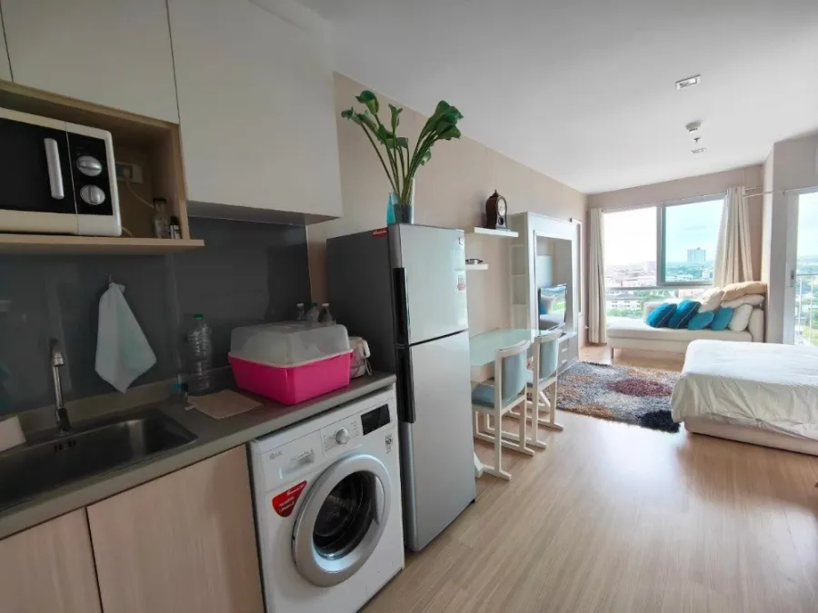 For rent, Casa Condo Ratchada-Ratchaphruek, 14th floor, well built-in room, fully furnished, hurry to book now.