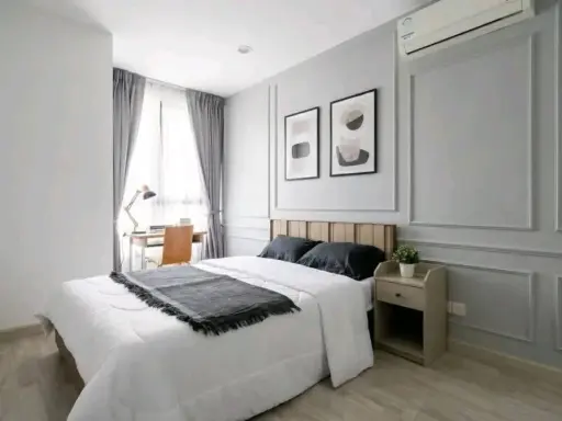ให้เช่า IDEO Mobi Sukhumvit 1 ห้องนอน 1 ห้องน้ำ ตกแต่งคุมโทน เฟอร์นิเจอร์ครบครัน ดีแบบนี้จะรออะไร