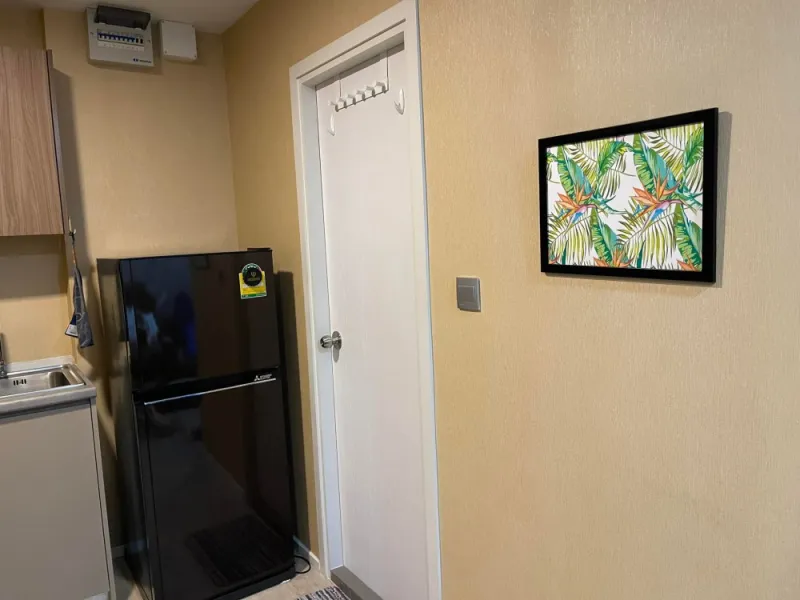 For Rent Kave condo ชั้น 8 วิวไม่บล็อค ห้องตกแต่งครบพร้อมเข้าอยู่ มีแอร์ 2 ตัว พลาดแล้วจะเสียใจ ด่วน
