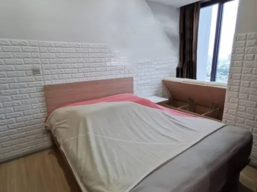 Condo for rent, M Jatujak, pet friendly The room is spacious, nice, city view, elegant and comfortable.