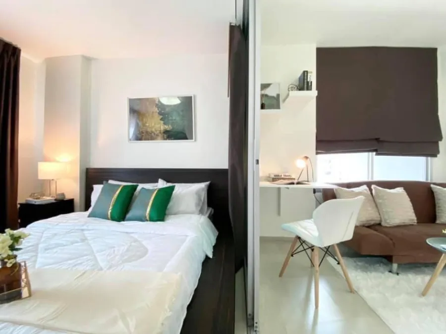 Sell / rent Aspire Ladprao 113, 7th floor, corner room, very private. Good view, no building blocking it. You need to reserve now. Hurry up.