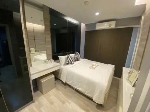 Sale Plum Condo Ramkhamhaeng Station, 18th floor, beautiful view, fully built-in decoration If interested, hurry up to reserve it quickly. images