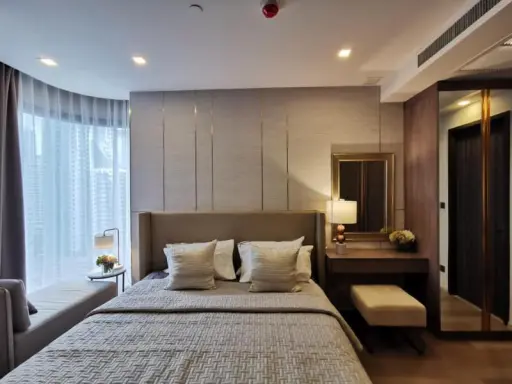 Condo for rent, Ashton Asoke, good location, near the train, convenient transportation, ready to move in You can't miss it !!