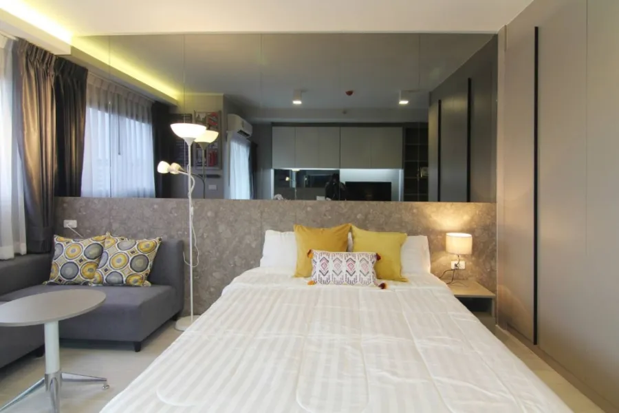 Condo for rent, Ideo Sukhumvit 93, built-in furniture and complete electrical appliances. Can't miss it anymore.
