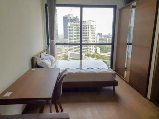 Condo for rent, Ashton Chula-Silom, 20th floor, simple decoration, open view, comfortable price Ready to move in