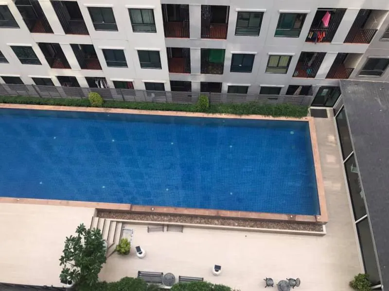For rent, regent home 15, Chaeng Wattana, 9th floor, pool view, fully furnished, fully furnished. Come on, don't miss it