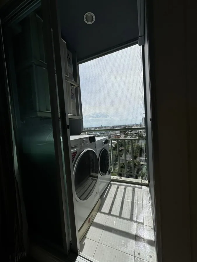 Condo for rent, Lumpini Ville Ratburana-Riverview, corner room, single bag, can move in, very good price.