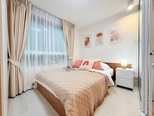 Plum Condo Paholyothin 89 for rent, 2nd floor, beautiful room, fully furnished, super cool. If interested, hurry and reserve now.