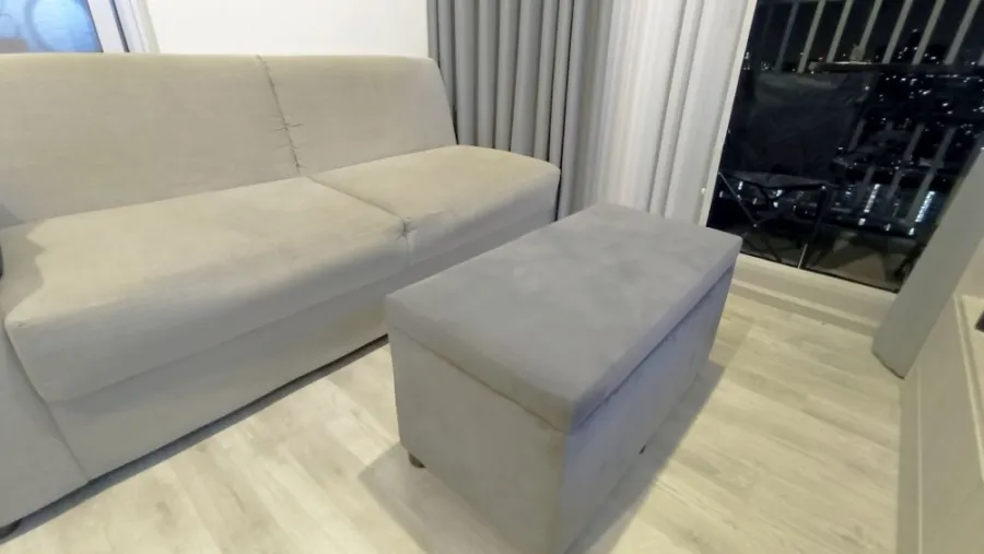 For sale, for rent!! Niche Mono Ramkhamhaeng condo, high floor, glass partitioned room, fully furnished, don't wait!!