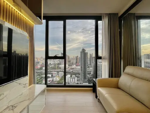 ให้เช่า วัน ไนน์ ไฟว์ อโศก-พระราม 9 ห้องชั้น 28 ตกแต่งหรูหรา built-in อย่างดีทั้งห้อง พลาดไม่ได้!! images