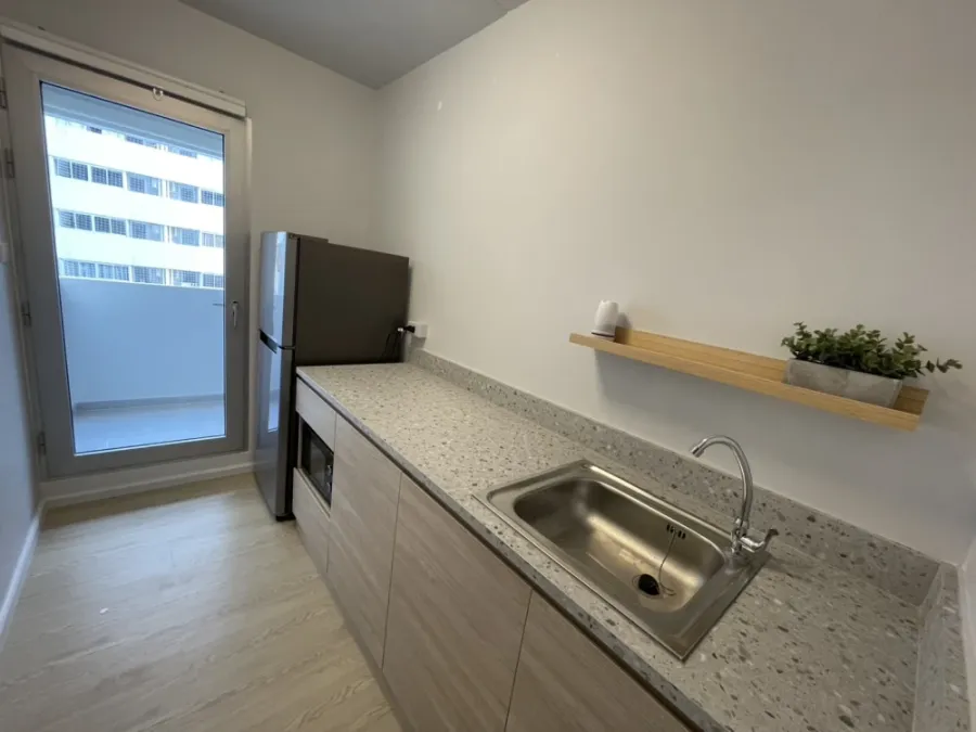 For sale: Mori Condominium, Muang Thong Thani, 4th floor room, swimming pool view, fully decorated, minimalist style, this comfortable place to live,