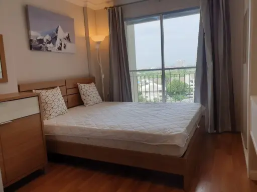 Condo for rent, Lumpini Place Rama 9-Ratchada, nice room, perfectly divided zones worth the price Hurry up to reserve it.
