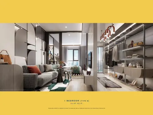 Selling down payment at a loss, Plum Condo New West Bangyai, 16th floor, corner room, north facing, affordable price, buy now.