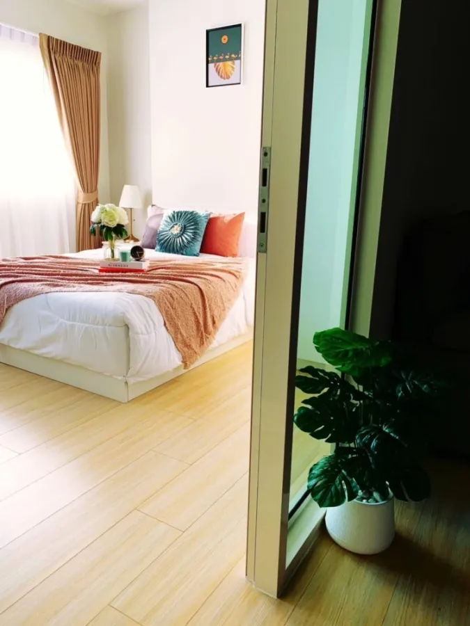 Condo for rent, Metro Sky Wutthakat, ready to move in Fully furnished + electrical appliances, good price, book quickly before you miss it.