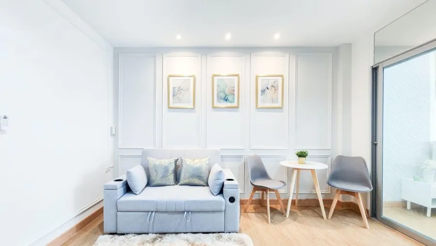 For rent, Aspire Sukhumvit 48, beautiful room, livable, decorated in minimalist style. Affordable price If interested, hurry and reserve now.