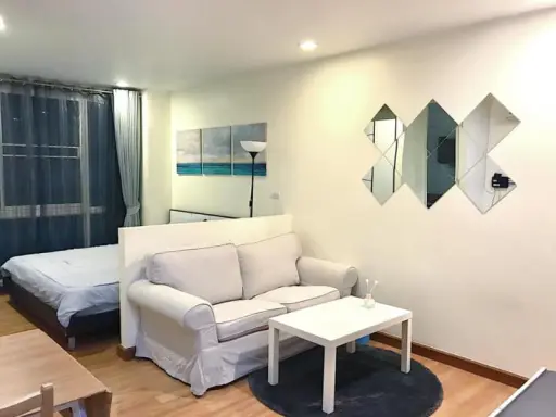 Very urgent for rent: Wish@samyan Studio room, very beautiful decoration, furniture + electrical appliances, ready to move in images