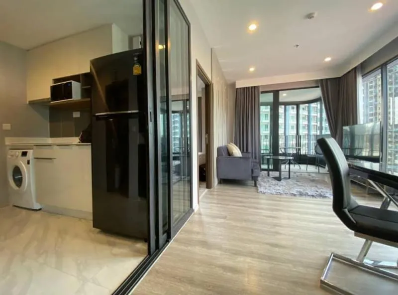 Condo for rent, ideo mobi Asok, 2 bedrooms, 1 bathroom, 23rd floor, city view, comes with full facilities, hurry up