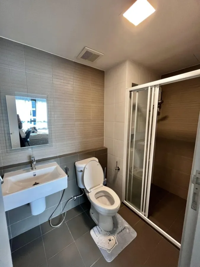 Condo for rent, D Condo Hideaway rangsit, 7th floor, garden view, beautiful room, inviting, I can say that it's super popular.