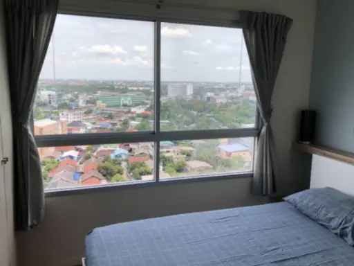 Condo for rent, Lumpini Ville Nakhon In-River View. 16th floor, Chao Phraya River view, no building block beautiful room ready