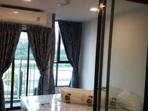Condo for rent, Atmoz Chaengwattana, partitioned room, fully furnished, low price, don't wait.
