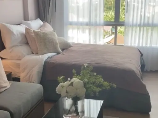 For rent!! D Condo Thar Charan, new room, fully furnished, ready to move in, good price, don't miss it!!