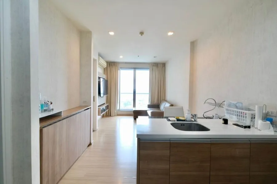 Condo for rent, The Rhythm Sukhumvit 50, nice room, wide size, high floor, good price, don't miss it