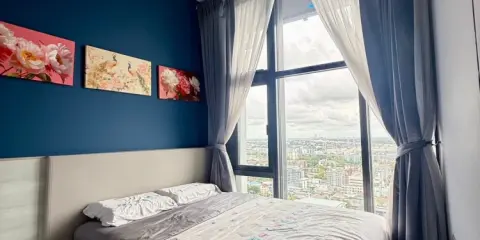 ให้เช่า The Line Sukhumvit 101 ชั้น 19 ห้องมุม แต่งครบ สนใจจองเลย