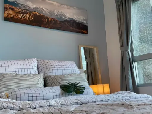Sale Lumpini Ville Nakhon In-River View, garden view, beautiful room, good furniture. This must be booked quickly.