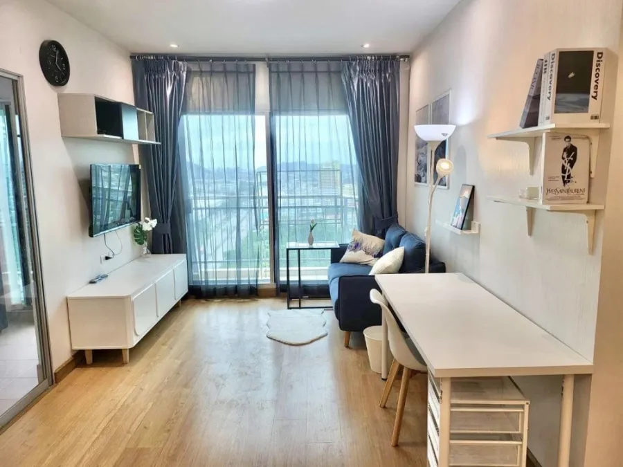 For rent Supalai Vista Sriracha - Laem Chabang Port Intersection, high floor room, open to the breeze all day, book now.